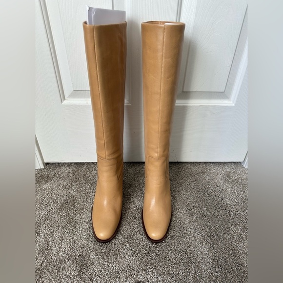 NWT Loeffler Randall Heidi Leather Boots in Khaki. Size 7.5. - Picture 5 of 10